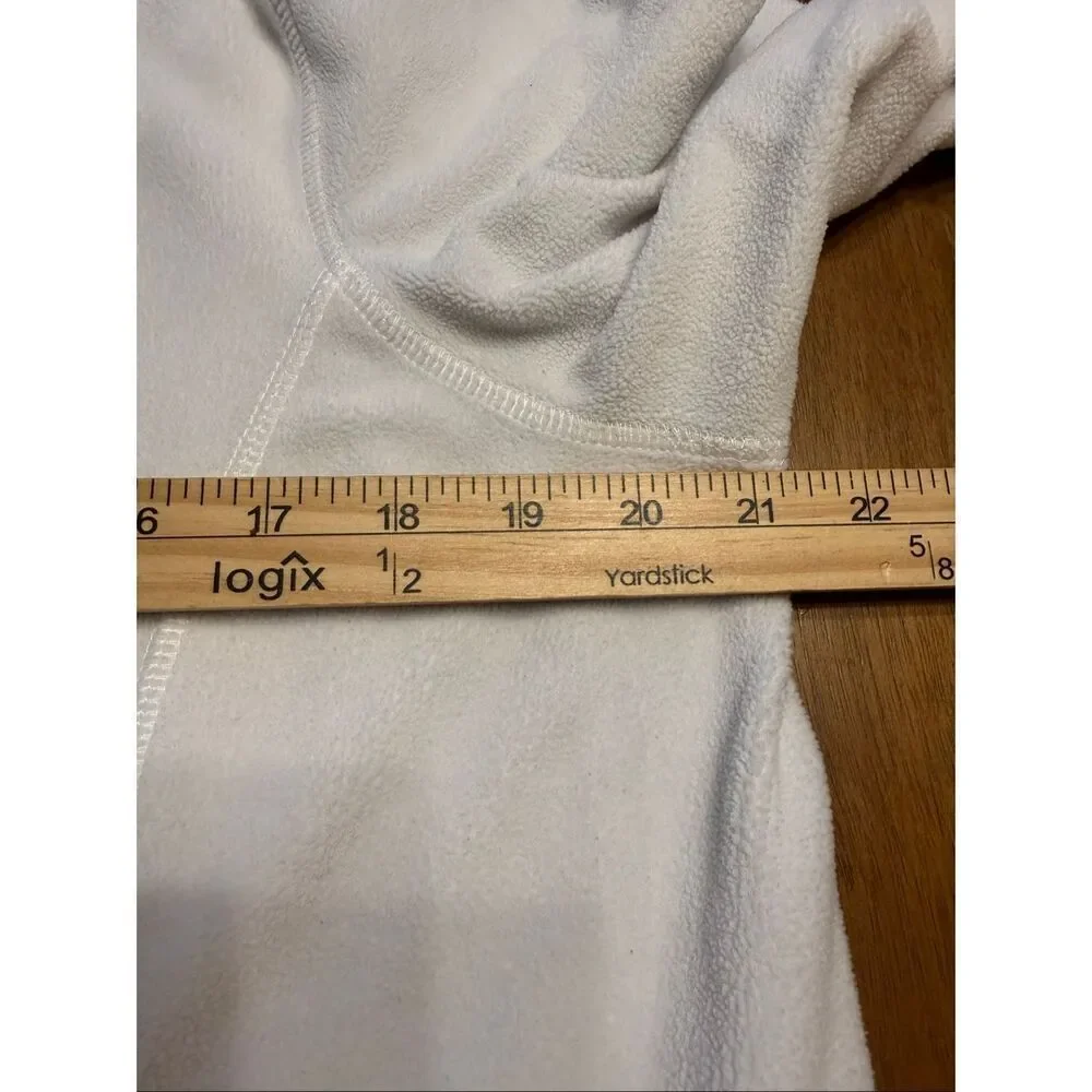 Calvin Klein Performance Cream Ivory High Neck Fleece Sweatshirt Women’s Size M